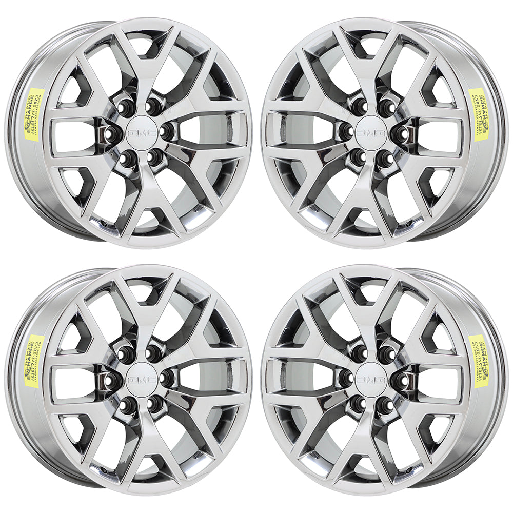 20" GMC Sierra Yukon 1500 Truck Bright Chrome wheels rims Factory OEM GM 5658