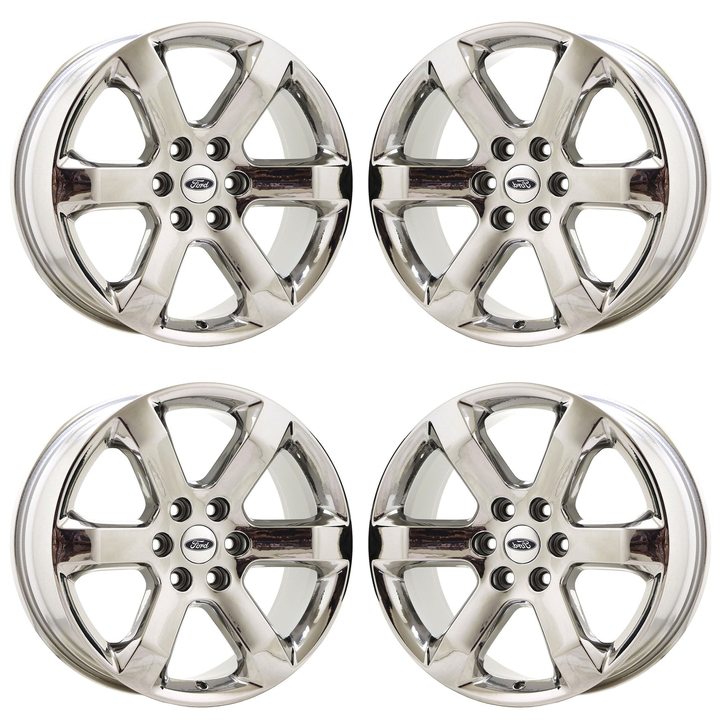 20" Ford F150 Truck Bright Chrome wheels rims Factory OEM set 4 10347 EXCHANGE