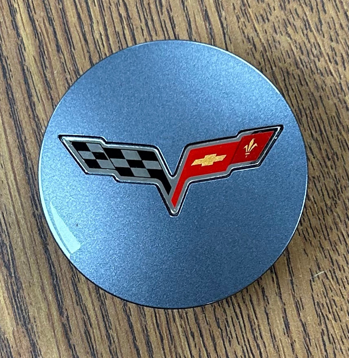 2 5/8" Chevrolet Corvette Charcoal Center Cap #9597344 single