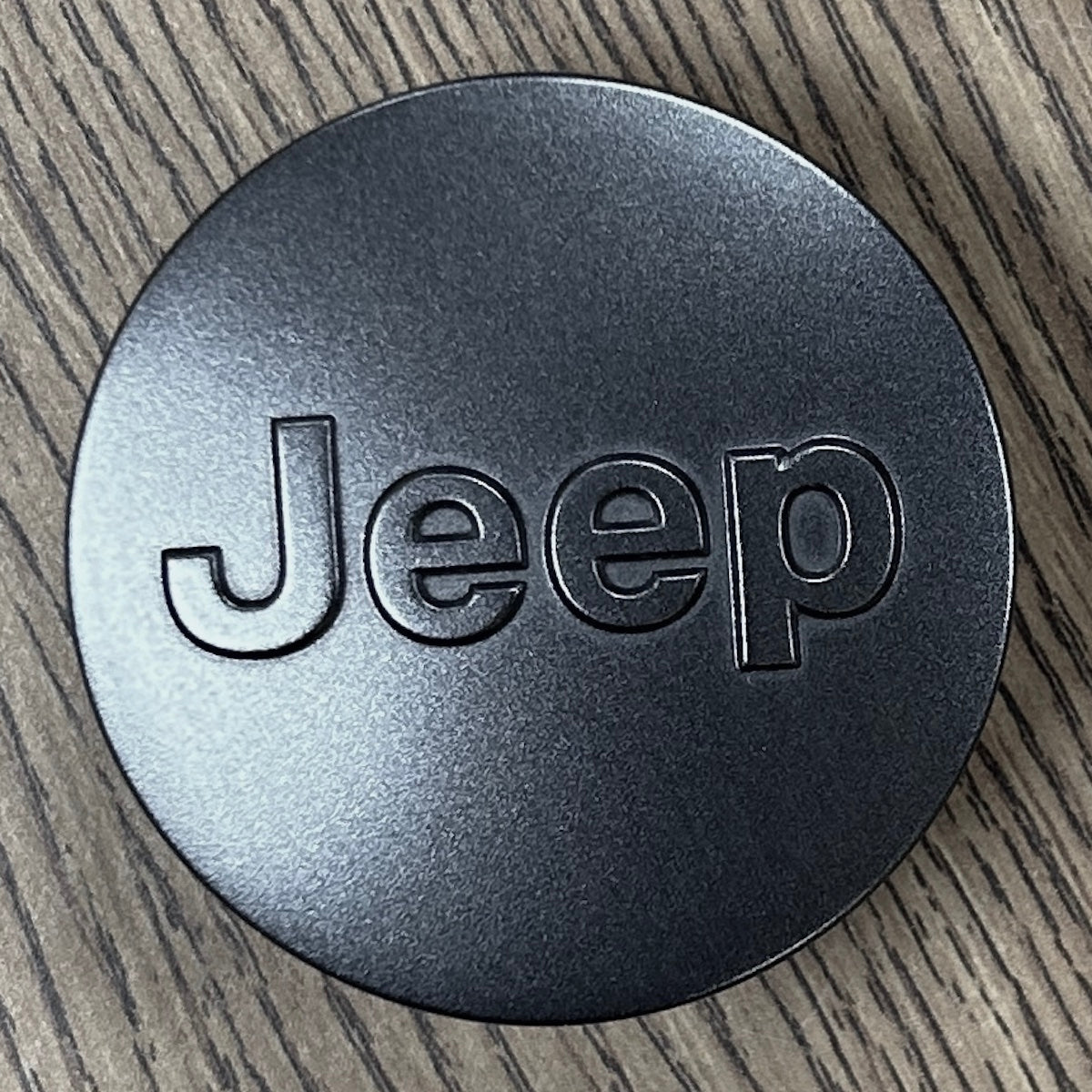 2 1/2" Jeep Cherokee Compass Matte Dark Charcoal Center Cap #1LB77MALAC single