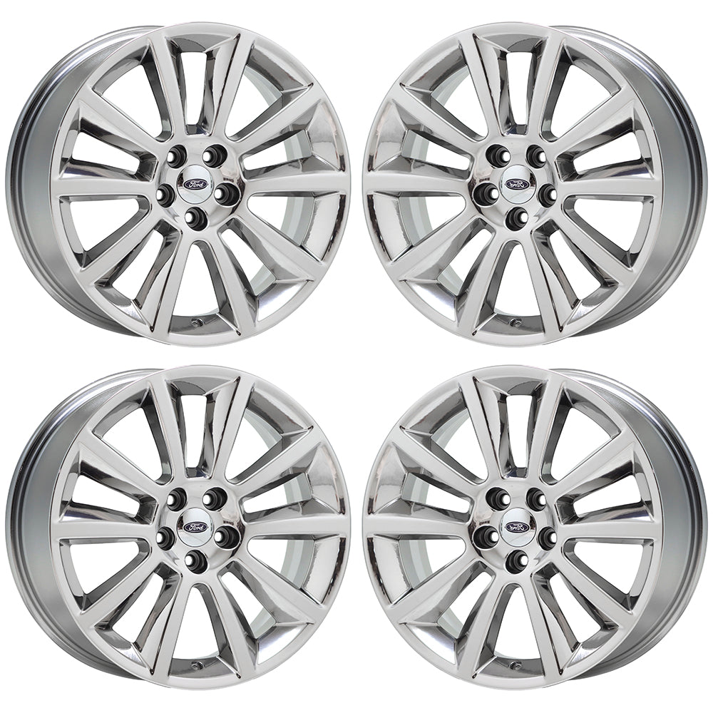 20" Ford Edge Flex Bright Chrome wheels rims Factory OEM set 3771 EXCHANGE