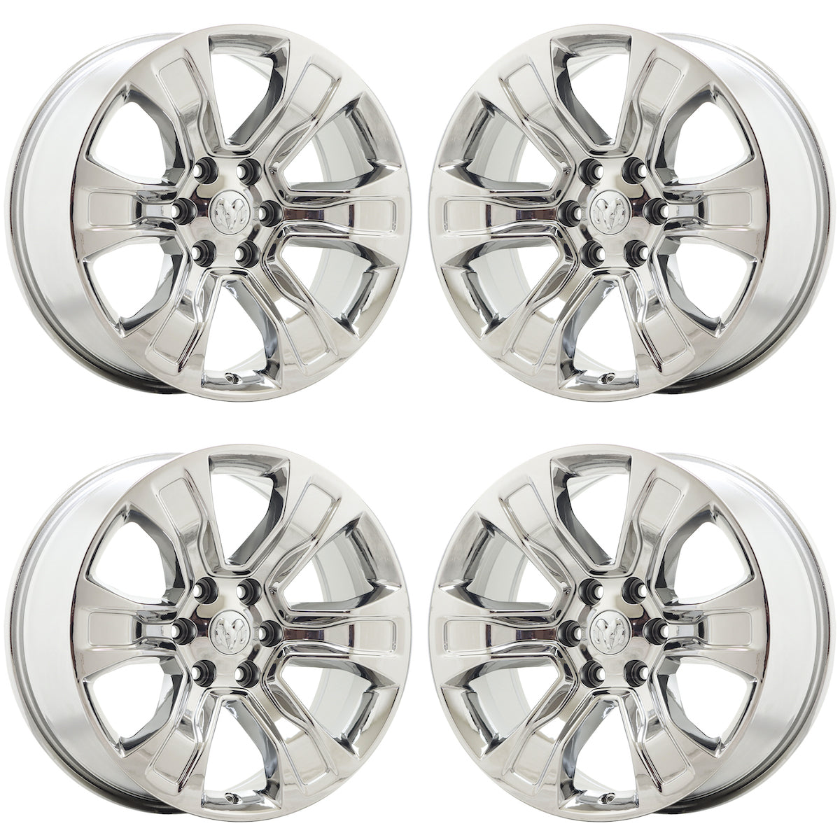 20" Dodge Ram 1500 Truck Bright Chrome wheels rims Factory OEM set 2678
