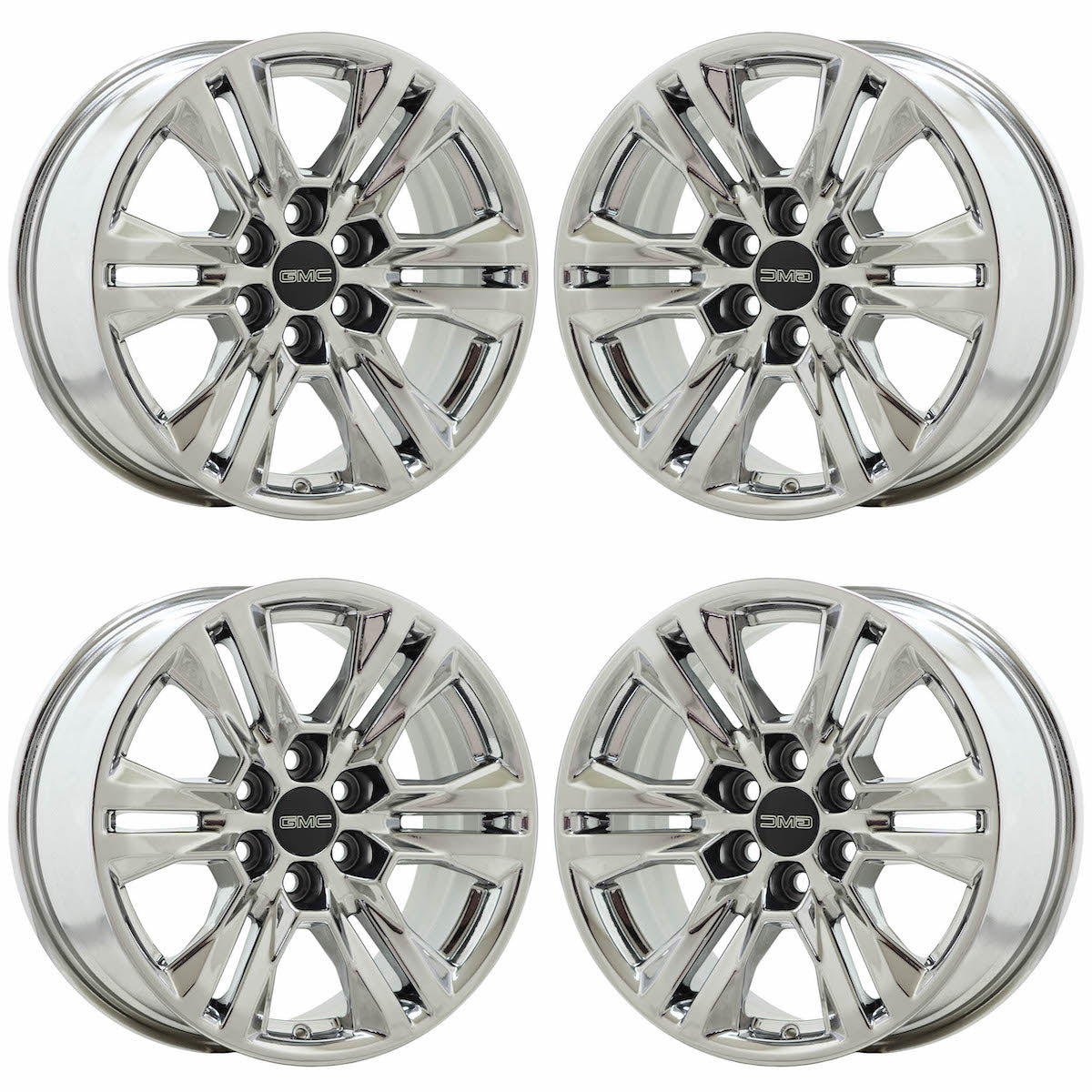 17" GMC Canyon Bright Chrome wheels rims OEM set 5871