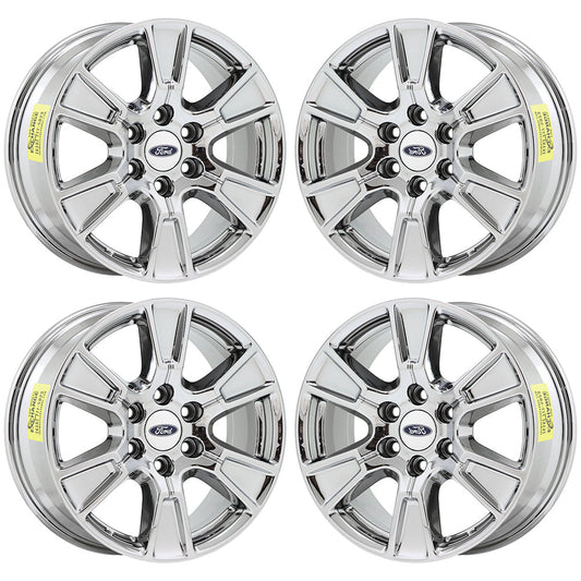 18" Ford F150 Truck Bright Chrome wheels rims Factory set OEM 3998