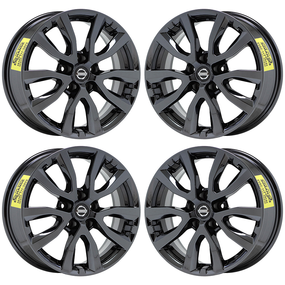 17" Nissan Rogue SV Black Chrome wheels rims Factory OEM set 4 62746