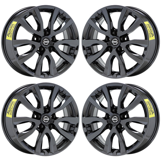 17" Nissan Rogue SV Black Chrome wheels rims Factory OEM set 4 62746