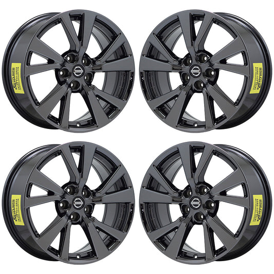 18" Nissan Maxima Black Chrome wheels rims Factory OEM set 4 62721