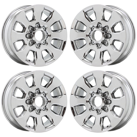 20" Ford F250 F350 SRW Bright Chrome wheels rims Factory OEM set 10100