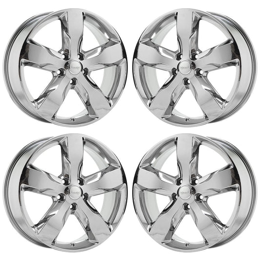20" Jeep Grand Cherokee Bright Chrome wheels rims Factory OEM set 9107 EXCHANGE