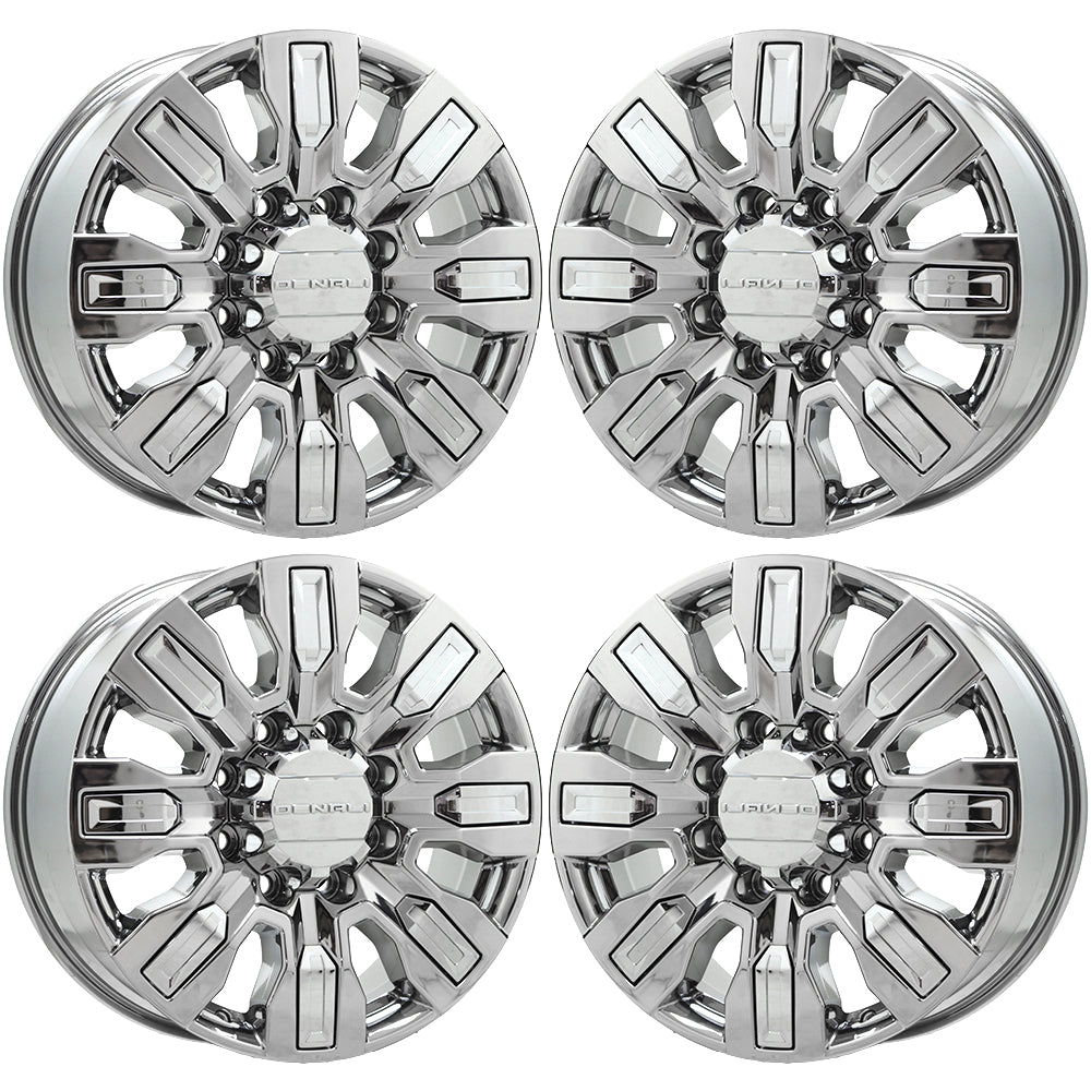20" GMC Sierra 2500 3500 Bright Chrome wheels rims Factory OEM set 0459 EXCHANGE