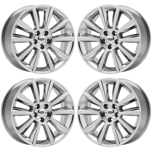 20" Ford Edge Flex Bright Chrome wheels rims Factory OEM set 3771 EXCHANGE