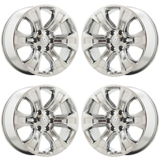 20" Dodge Ram 1500 Truck Bright Chrome wheels rims Factory OEM set 2678