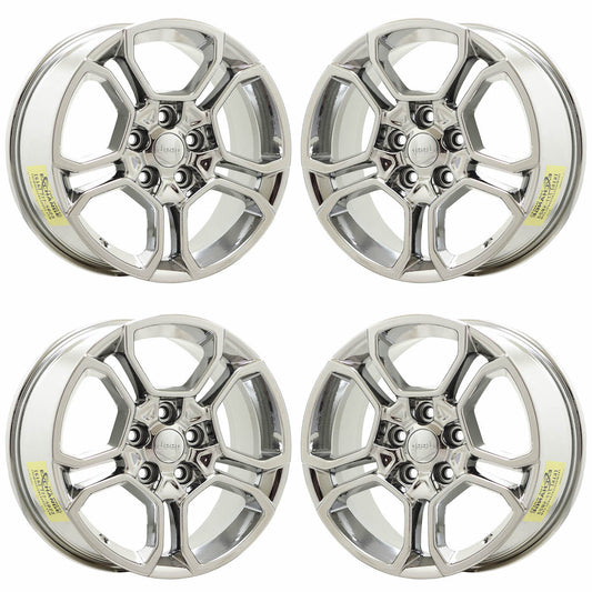 18" Jeep Grand Cherokee Bright Chrome wheels rims Factory OEM set 9309