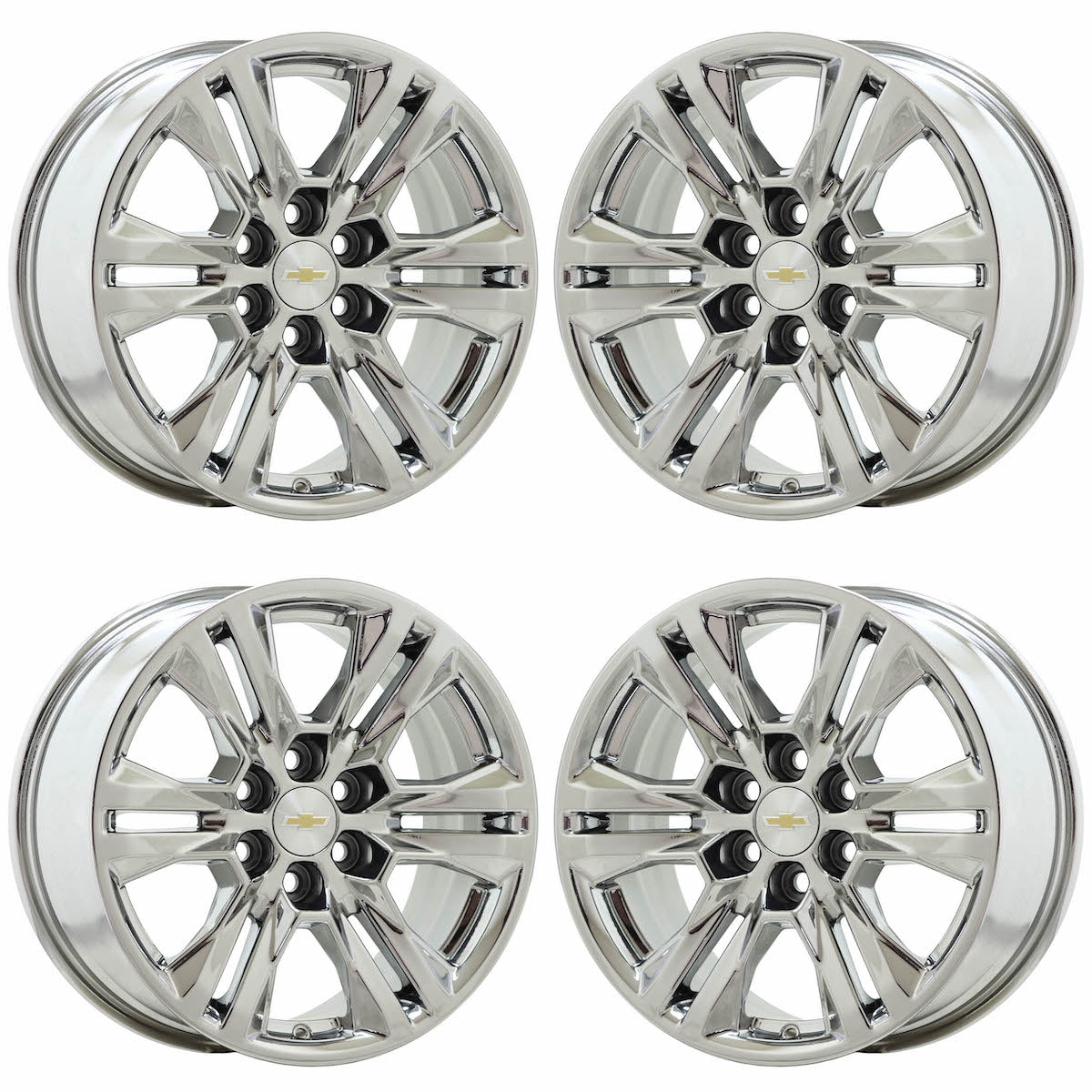 17" Chevrolet Colorado Bright Chrome wheels rims OEM set 5871 EXCHANGE