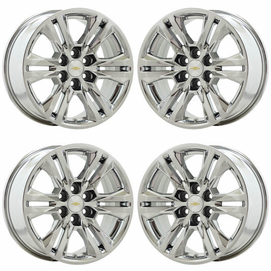 17" Chevrolet Colorado Bright Chrome wheels rims OEM set 5871 EXCHANGE