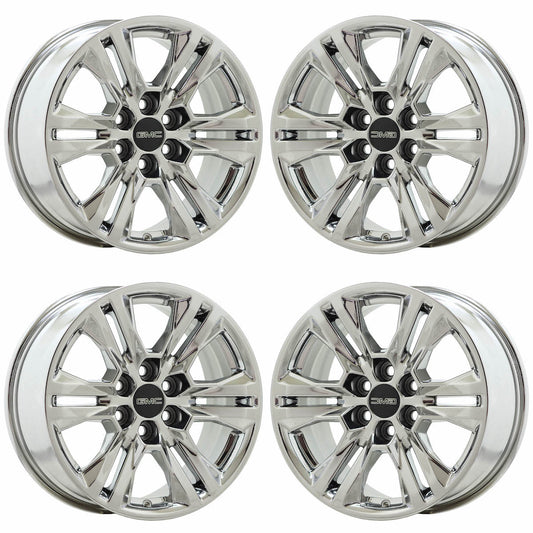 17" GMC Canyon Bright Chrome wheels rims OEM set 5871