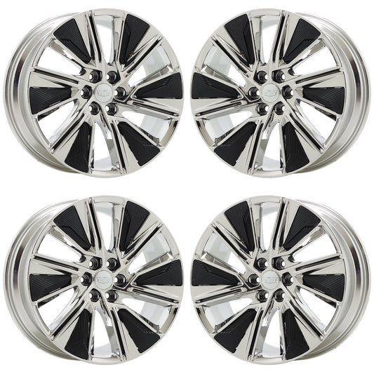 22" Cadillac Lyriq Bright Chrome wheels rims Factory OEM 4880 EXCHANGE