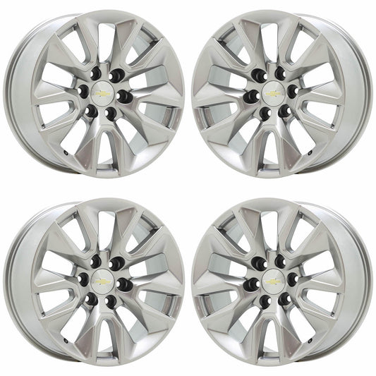 20" Chevrolet Silverado 1500 Satin Chrome wheels rims Factory OEM 5916